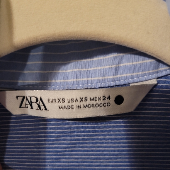 ZARA Multiway striped patchwork shirtdress - XS/S. J10 - Picture 3 of 10